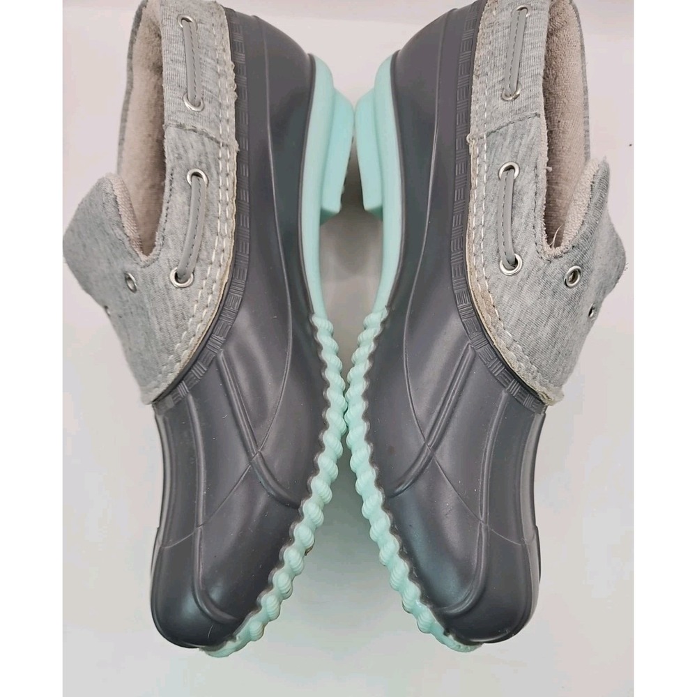 MAGELLAN Outdoor Gray Slip-on Rain Garden Shoes Womens Sz 9 Duck Charming   #407 - Picture 7 of 10
